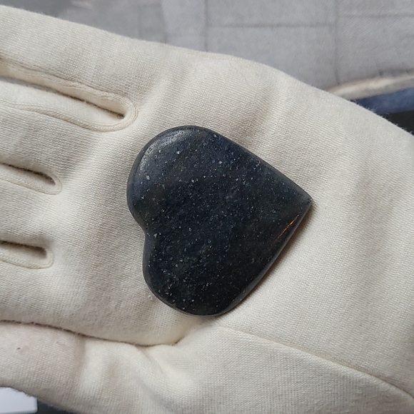 🔮 3 for $22 LAZULITE crystal gemmy heart - Picture 2 of 5